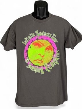 The Smashing Pumpkins Mellon Collie and the Infinite Sadness Tour grey t-shirt L